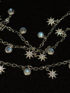 The Lunar Tide | Premium Blue & Grey Moonstone Bracelet