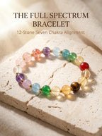 Full Spectrum Crystal Bracelet | 12-Stone Seven Chakra Healing Bracelet