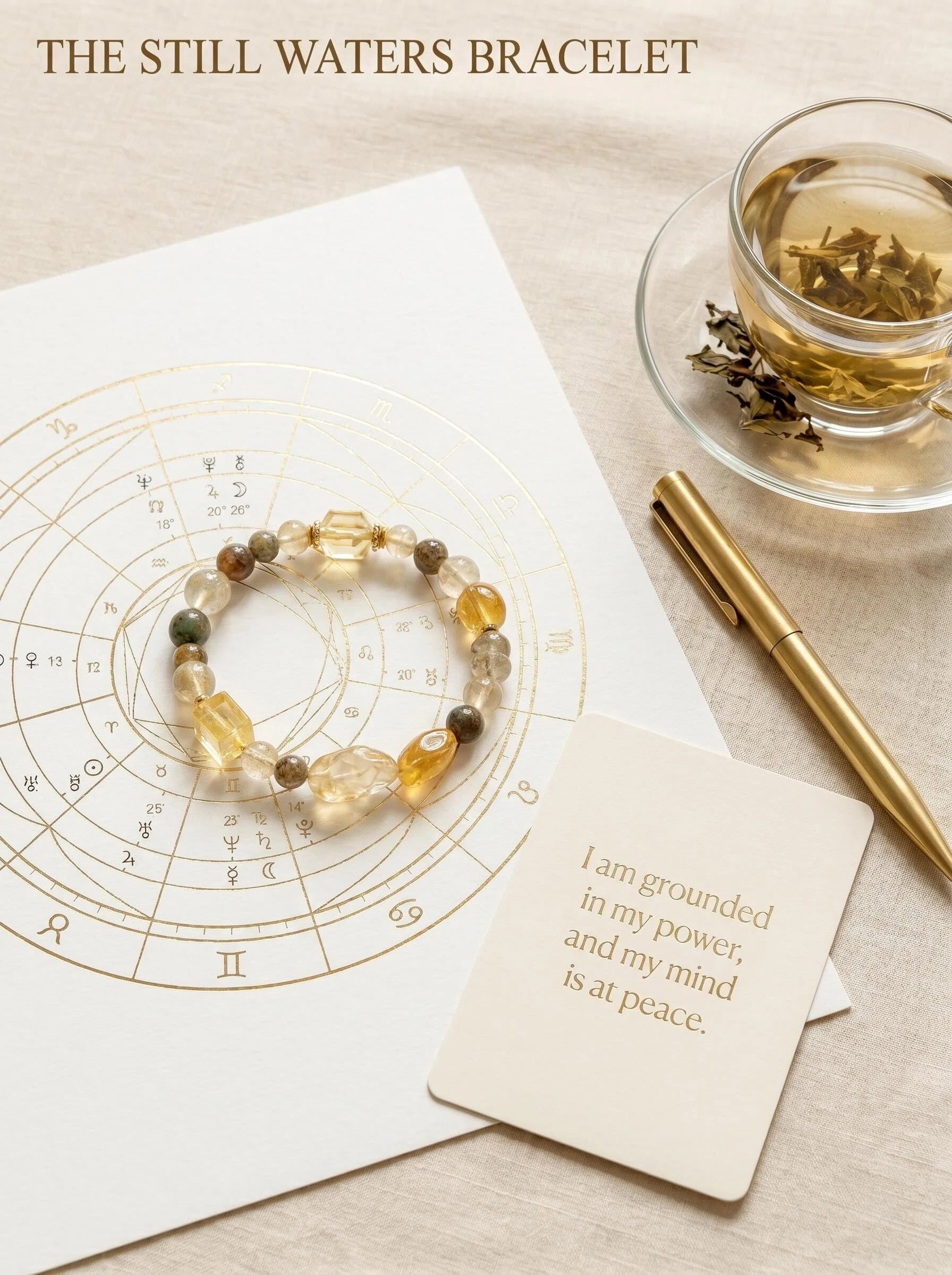 The Golden Vault Bracelet | Lemon Citrine  Four Seasons Phantom Quartz & Freeform Citrine  | Wealth Manifestation Abundance Bracelet