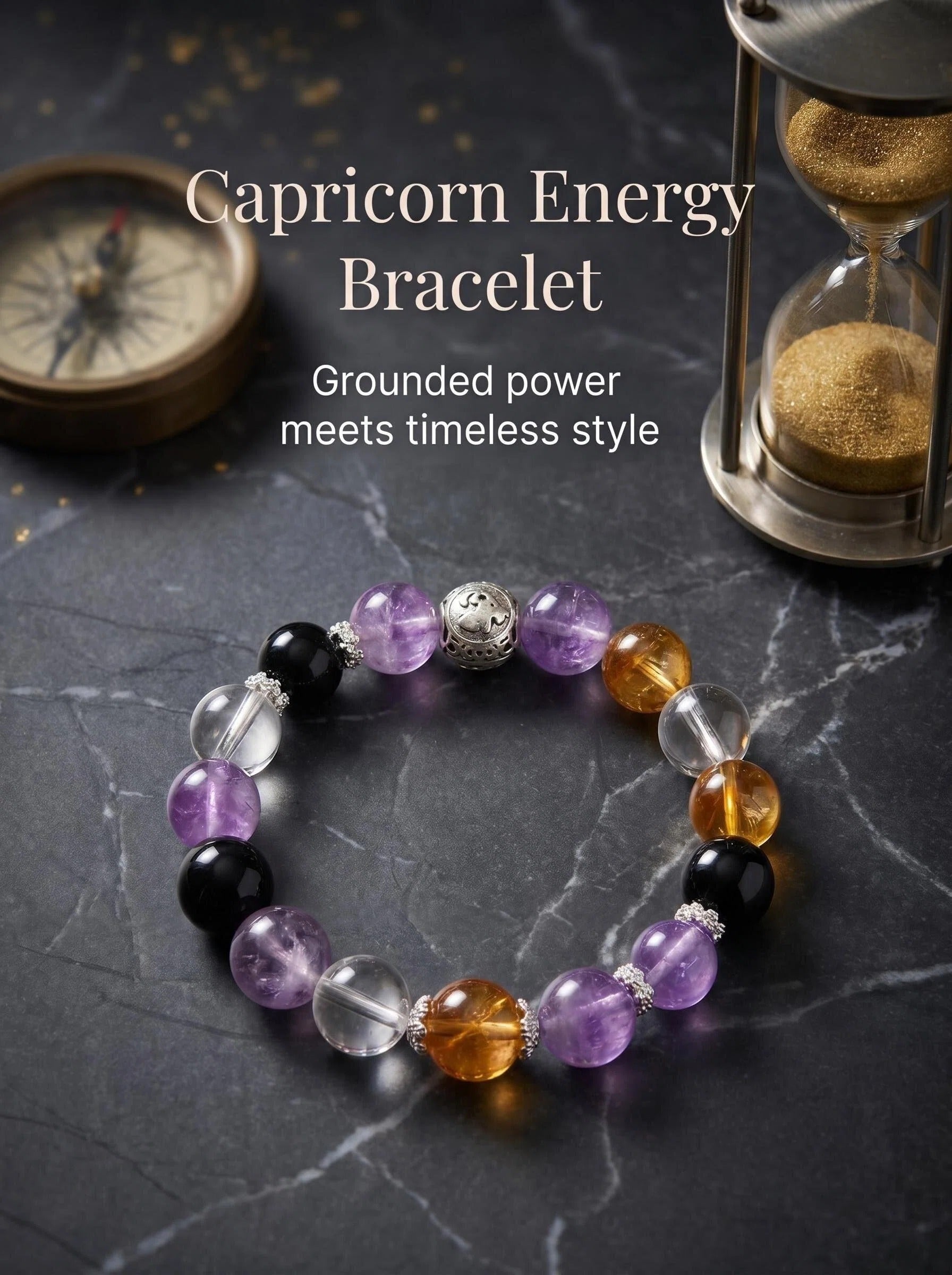 The Capricorn Architect: Balance & Ambition Mala
