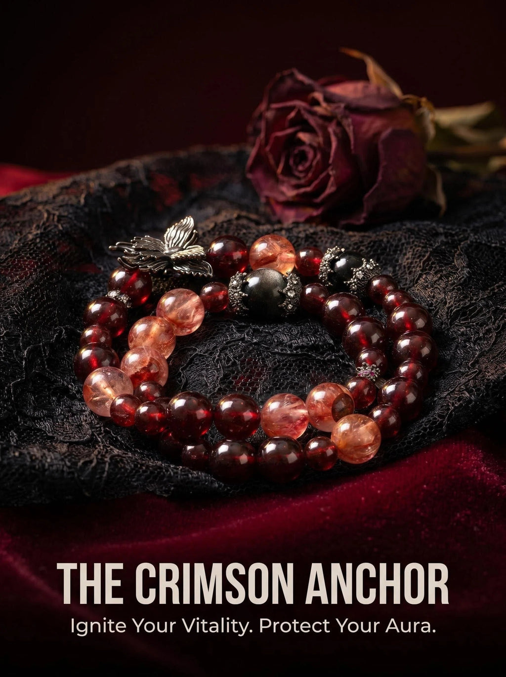 The Crimson Anchor | Vitality & Gothic Protection Wrap