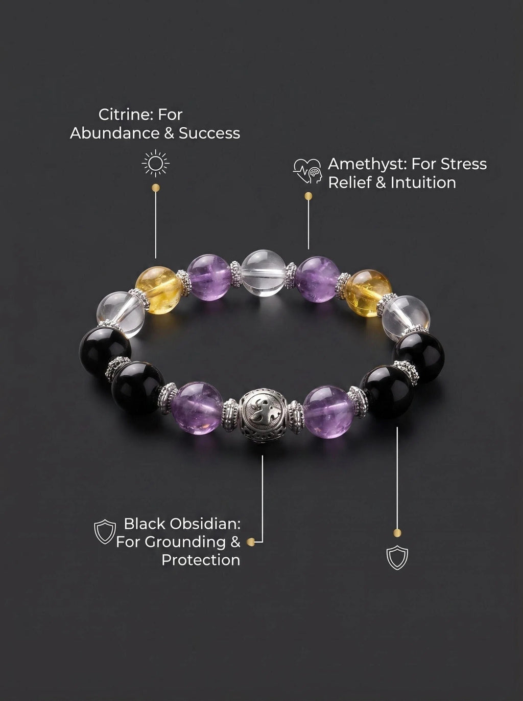 The Capricorn Architect: Balance & Ambition Mala