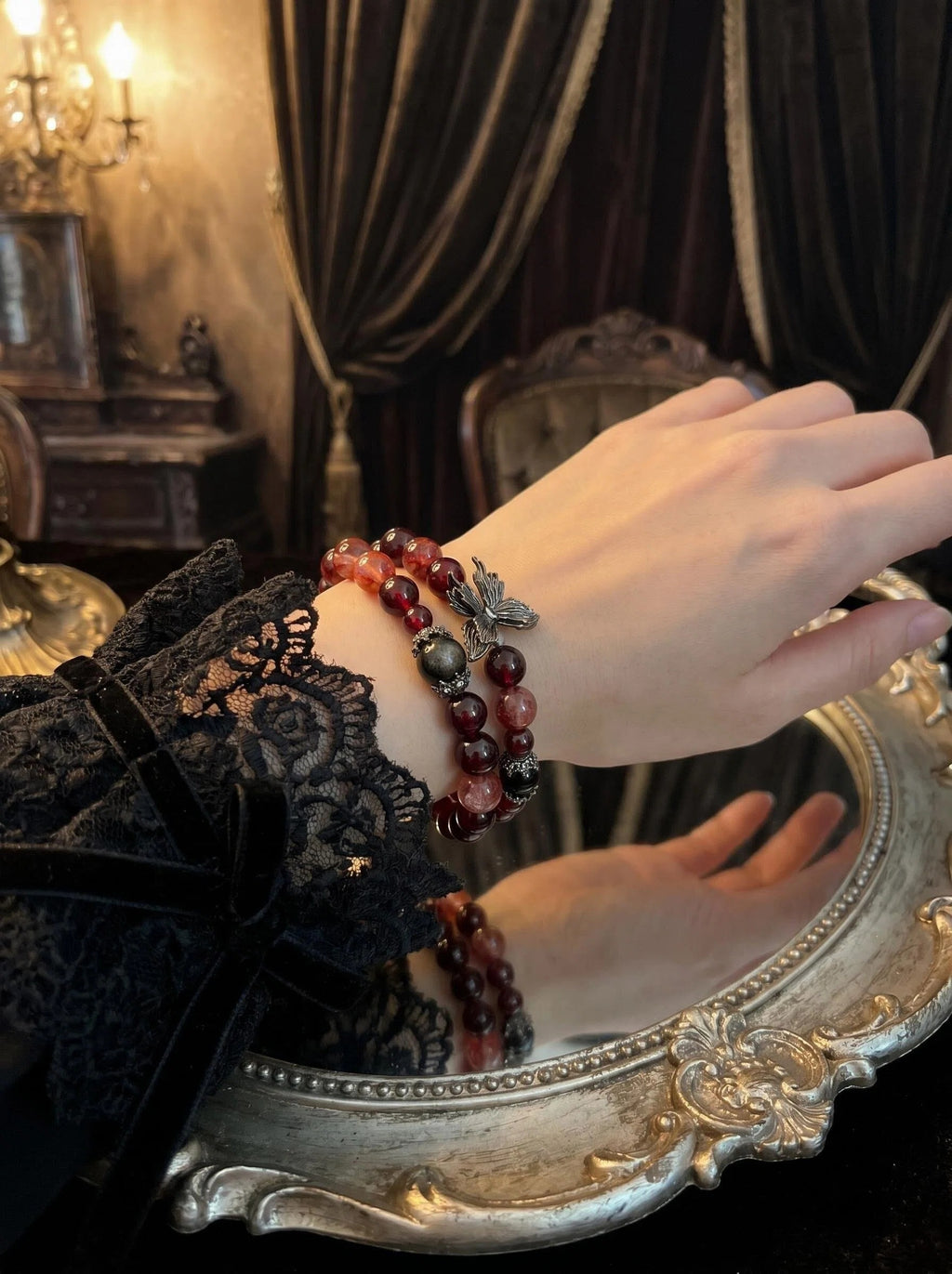 The Crimson Anchor | Vitality & Gothic Protection Wrap