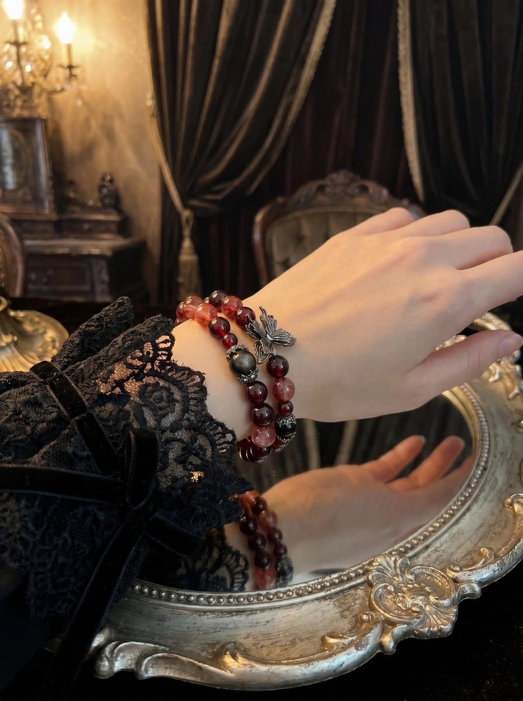 The Crimson Anchor | Vitality & Gothic Protection Wrap