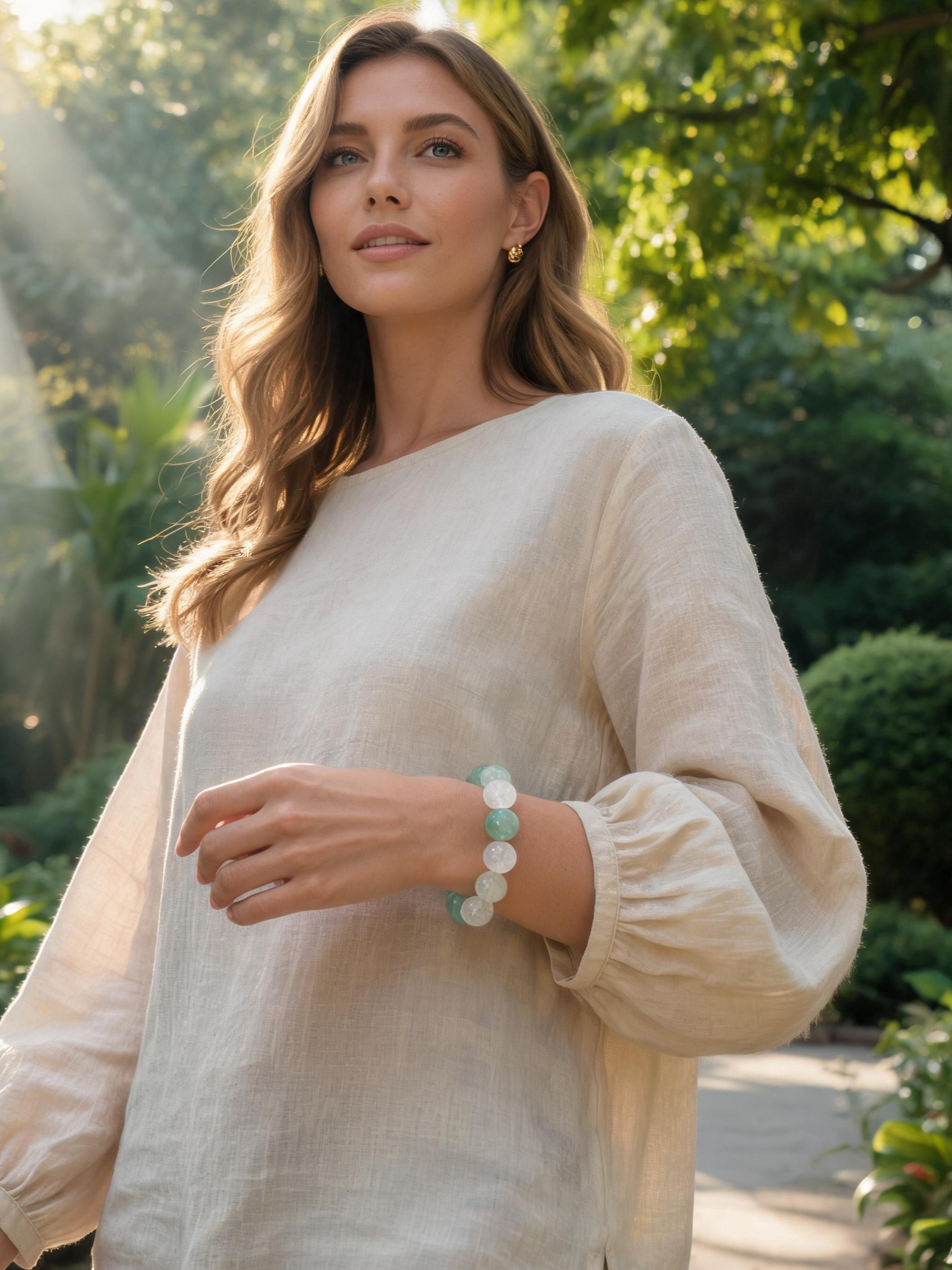 The Emerald Sanctuary | Mind Clarity & Gentle Growth Bracelet