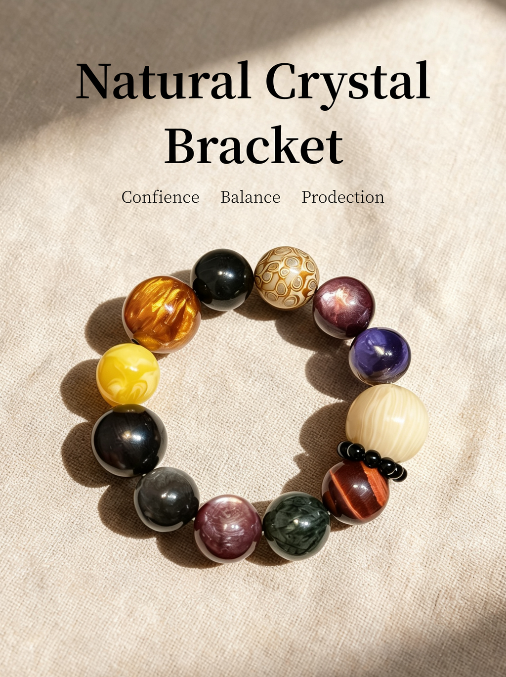 Natural Green Rutilated Quartz, Lepidolite & Dragon Vein Agate Bracelet | Handmade Crystal Bracelet for Confidence, Balance & Protection