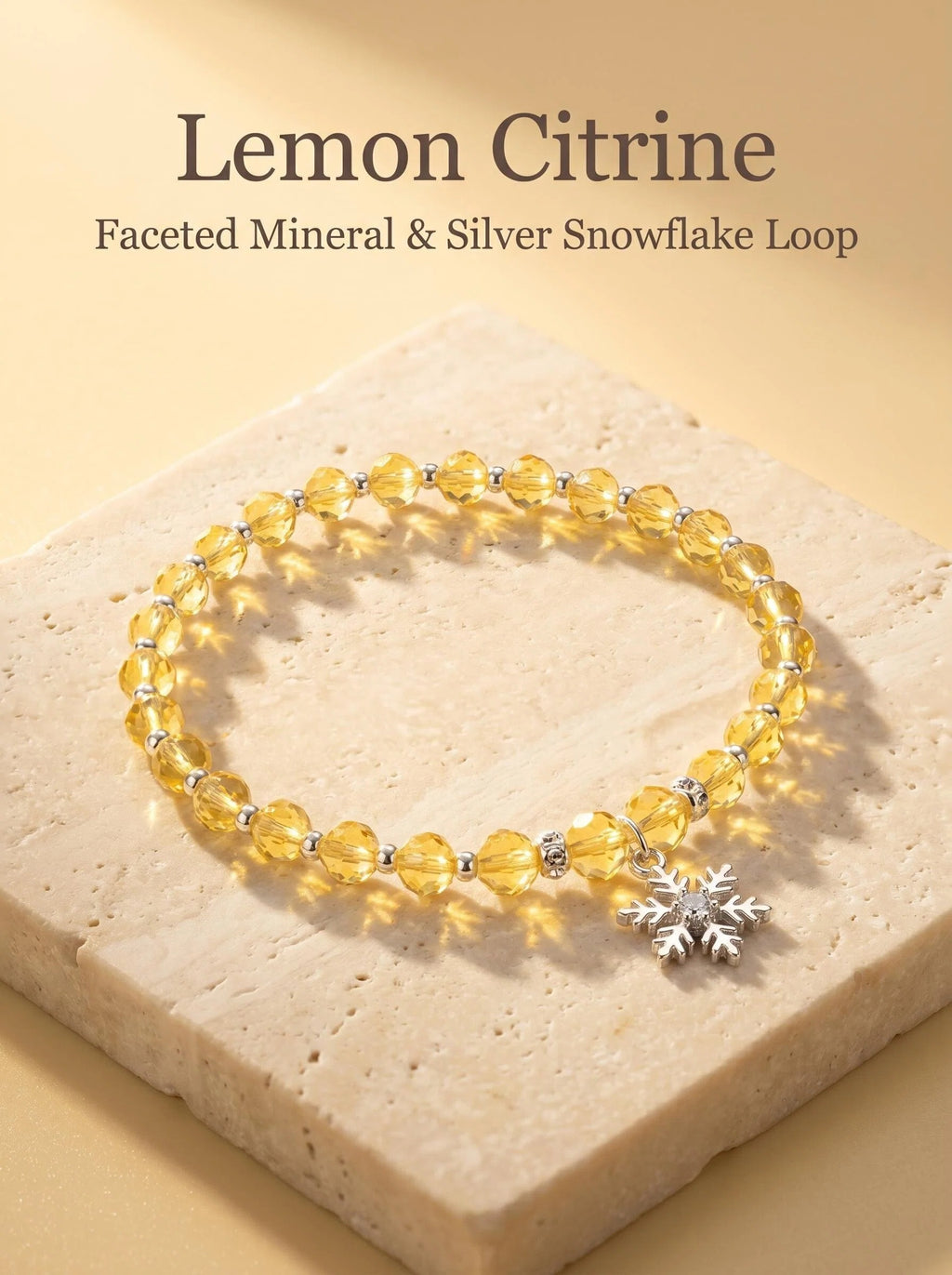 The Solar Guardian pure lemon citrine crystal bracelet,
single stone solar plexus wealth bracelet
on dark gold velvet surface,
luxury citrine jewelry