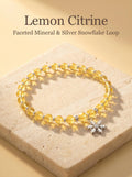 The Solar Guardian pure lemon citrine crystal bracelet,
single stone solar plexus wealth bracelet
on dark gold velvet surface,
luxury citrine jewelry